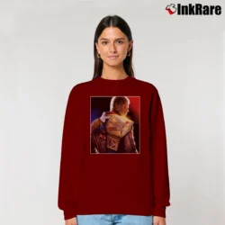 Women’s Cody Rhodes Backlash France Relaxed Sweatshirt in maroon | Soft, Laid-Back Vibe