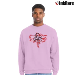Men’s Coheed And Cambria Dragonfly Rock Band Crewneck Sweatshirt in light pink | Cozy Fabric, Clean Style