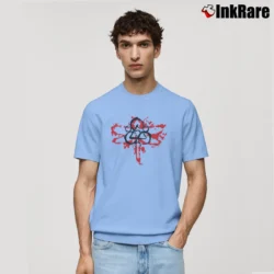 Men’s Coheed And Cambria Dragonfly Rock Band Classic T-Shirt in light blue | Soft, Breathable Everyday Wear