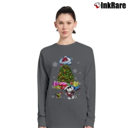 Women’s Colorado Avalanche Snoopy Ugly Christmas Long-Sleeve Top in charcoal | Sleek, Versatile, All-Season