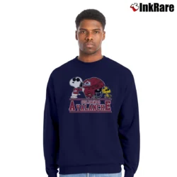 Men’s Colorado Avalanche Snoopy Woodstock Crewneck Sweatshirt in navy | Cozy Fabric, Clean Style