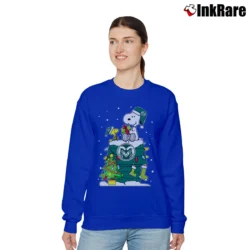 Women’s Colorado State Rams Snoopy Woodstock Christmas Relaxed Sweatshirt in royal blue | Soft, Laid-Back Vibe