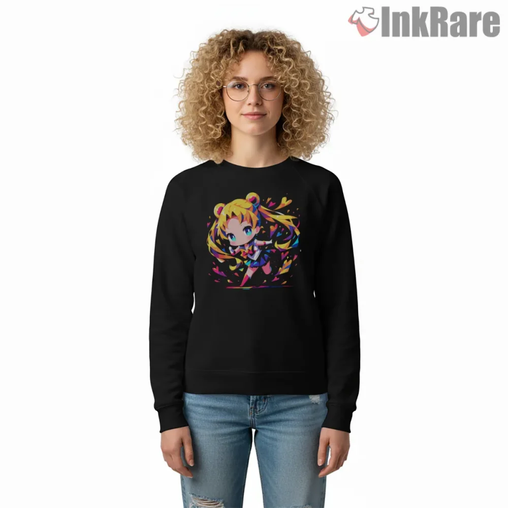 Colorful Magical Hearts Anime Expression Shirt on graphic shirt for women graphic tee