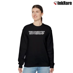 Women’s Comedy Mothership Relaxed Sweatshirt in black | Soft, Laid-Back Vibe