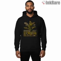 Comic Strip Wu Tang Again Parody Shirt on black hoodie for men graphic tee