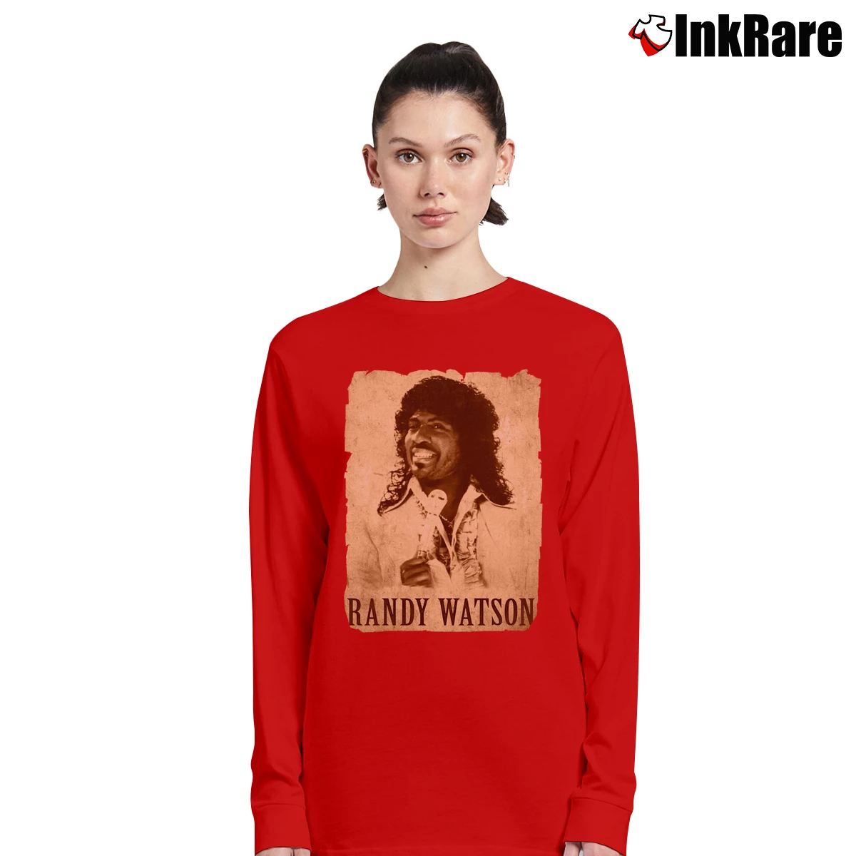 Women’s Coming To America Randy Watson Long-Sleeve Top in red | Sleek, Versatile, All-Season