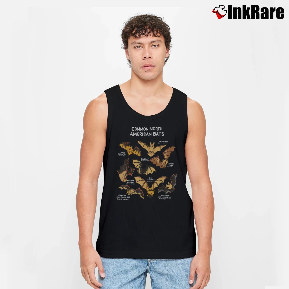 Men’s Common North America Bats Tank Top in black | Breathable, Active-Friendly Design