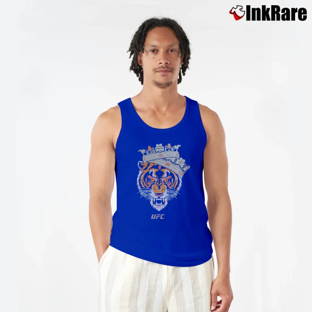 Men’s Conor McGregor Tiger King UFC Graphic Tank Top in royal blue | Breathable, Active-Friendly Design