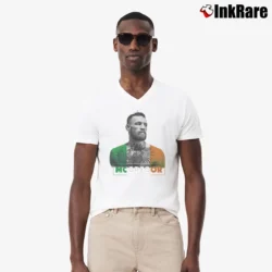 Men’s Conor Mcgregor UFC The Notorious V-Neck Tee in white | Sharp, Breathable, Everyday Staple