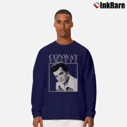 Men’s Conway Twitty Long-Sleeve Shirt in navy | Sleek, Lightweight, Year-Round Wear
