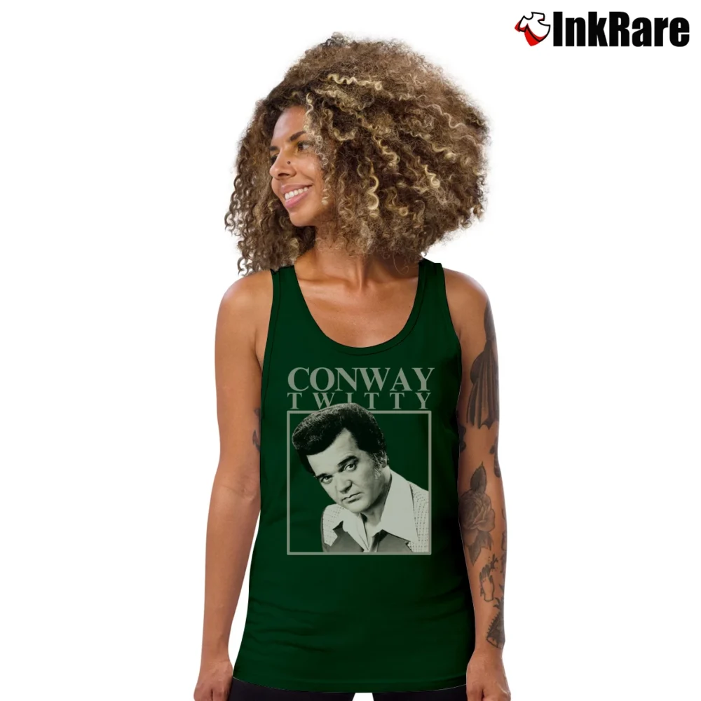 Women’s Conway Twitty Tank Top in forest green | Lightweight, Movement-Friendly