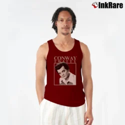 Men’s Conway Twitty Tank Top in maroon | Breathable, Active-Friendly Design