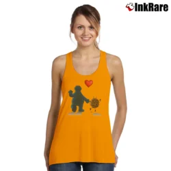 Women’s Cookie Friends Funny Parody Humor Tank Top in orange | Lightweight, Movement-Friendly