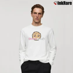 Men’s Cookieswirlc Allie Inspired Long-Sleeve Shirt in white | Sleek, Lightweight, Year-Round Wear