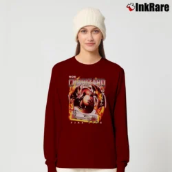 Women’s Cool Charizard Fire Flying Dragon Pokemon Gift Long-Sleeve Top in maroon | Sleek, Versatile, All-Season