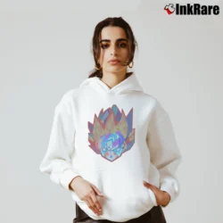 Women’s Cool Goku Sound Activated DJ EDM LED Cozy Hoodie in white | Warm, Structured, Stylish