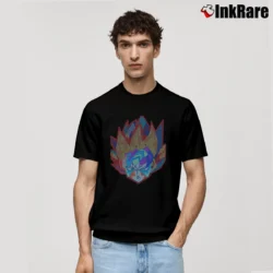 Men’s Cool Goku Sound Activated DJ EDM LED Classic T-Shirt in black | Soft, Breathable Everyday Wear