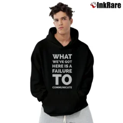Men’s Cool Hand Luke Movie Quote Pullover Hoodie in black | Cozy, Durable, Modern Fit