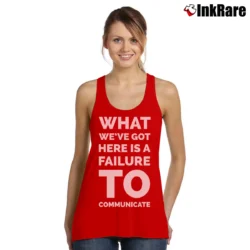 Women’s Cool Hand Luke Movie Quote Tank Top in red | Lightweight, Movement-Friendly