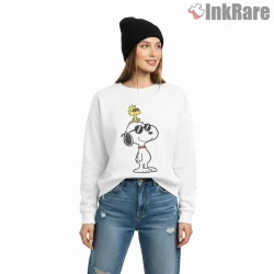 Cool Snoopy And Woodstock Sunglasses Vibes Shirt on graphic shirt for women graphic tee