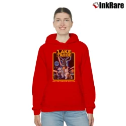 Women’s Cool Star Wars Lake Tahoe Japanese Brand Parody Cozy Hoodie in red | Warm, Structured, Stylish