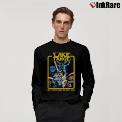 Men’s Cool Star Wars Lake Tahoe Japanese Brand Parody Long-Sleeve Shirt in black | Sleek, Lightweight, Year-Round Wear
