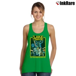 Women’s Cool Star Wars Lake Tahoe Japanese Brand Parody Tank Top in irish green | Lightweight, Movement-Friendly