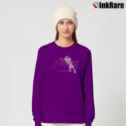 Women’s Cool Streetwear Pokemon Mew Graphic Long-Sleeve Top in purple | Sleek, Versatile, All-Season