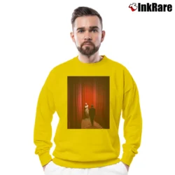 Men’s Coop In The Black Lodge Twin Peaks Crewneck Sweatshirt in yellow | Cozy Fabric, Clean Style