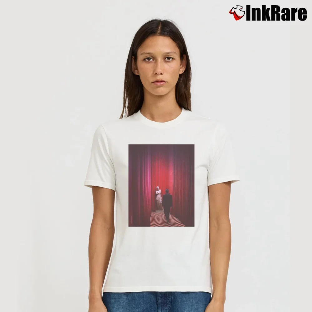 Women’s Coop In The Black Lodge Twin Peaks Signature T-Shirt in white | Soft, Flattering Fit