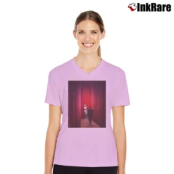 Women’s Coop In The Black Lodge Twin Peaks V-Neck Tee in light pink | Chic Neckline, Soft Texture