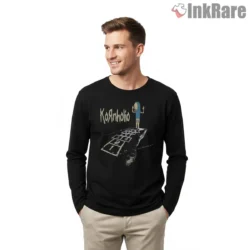 Cornholio Hopscotch Threat Parody Shirt on black long sleeve shirt for men graphic tee