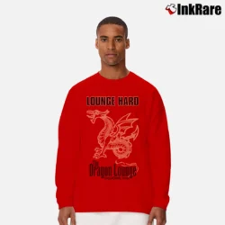 Men’s Corpus Christi Dragon Lounge Texas 1980s Souvenir Vintage Long-Sleeve Shirt in red | Sleek, Lightweight, Year-Round Wear