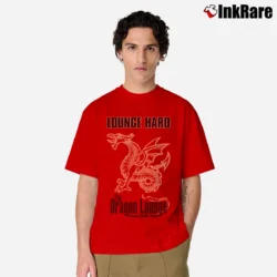 Men’s Corpus Christi Dragon Lounge Texas 1980s Souvenir Vintage Classic T-Shirt in red | Soft, Breathable Everyday Wear