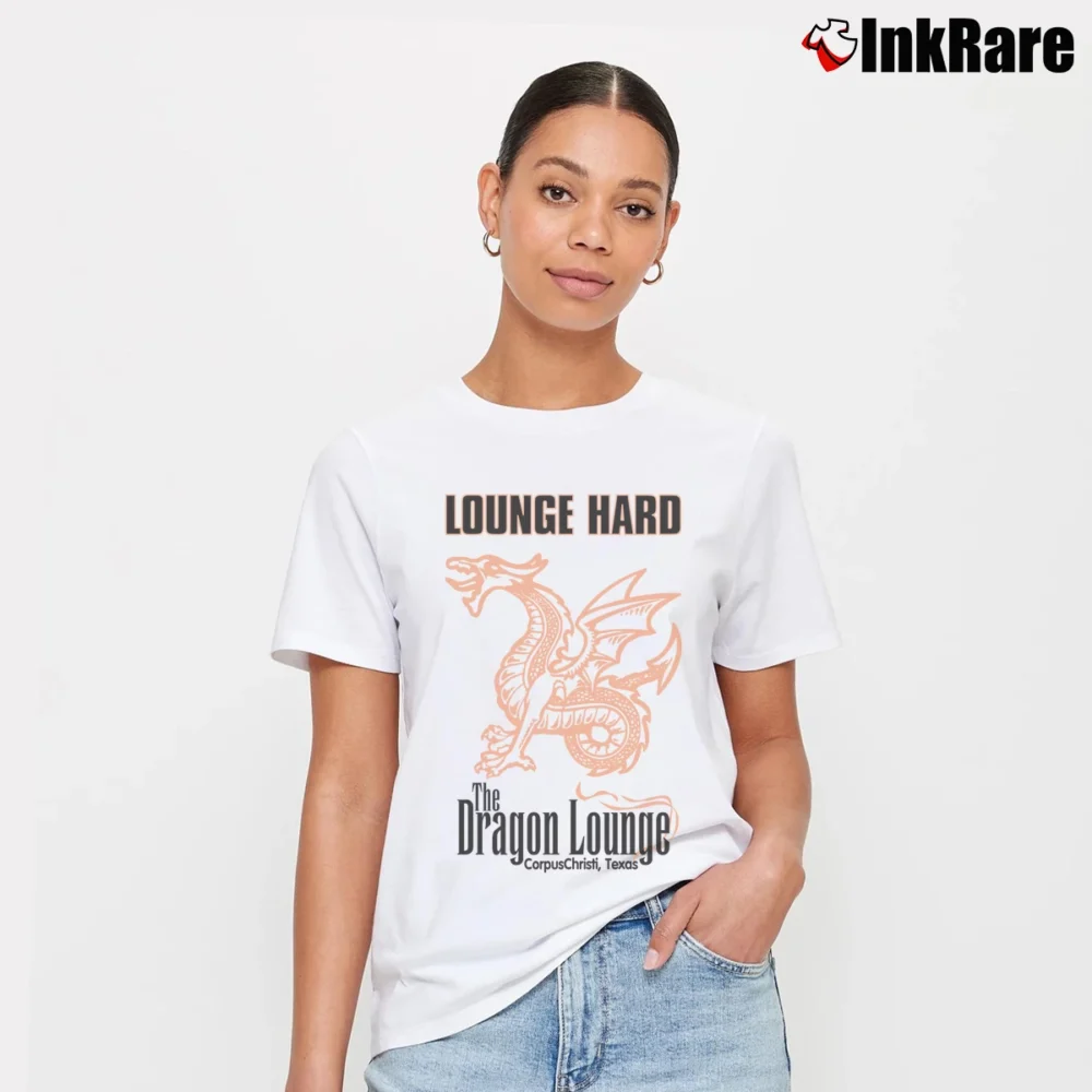 Women’s Corpus Christi Dragon Lounge Texas 1980s Souvenir Vintage Signature T-Shirt in white | Soft, Flattering Fit