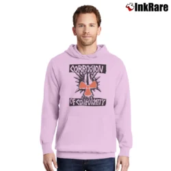 Men’s Corrosion Of Conformity Pullover Hoodie in light pink | Cozy, Durable, Modern Fit