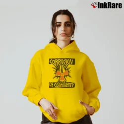 Women’s Corrosion Of Conformity Cozy Hoodie in yellow | Warm, Structured, Stylish