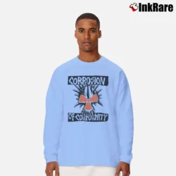 Men’s Corrosion Of Conformity Long-Sleeve Shirt in light blue | Sleek, Lightweight, Year-Round Wear