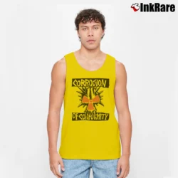 Men’s Corrosion Of Conformity Tank Top in yellow | Breathable, Active-Friendly Design
