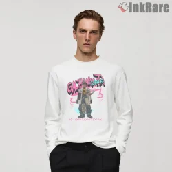 Corvus Streetwear Pose Graffiti Typography Anime Shirt on white long sleeve shirt for men graphic tee