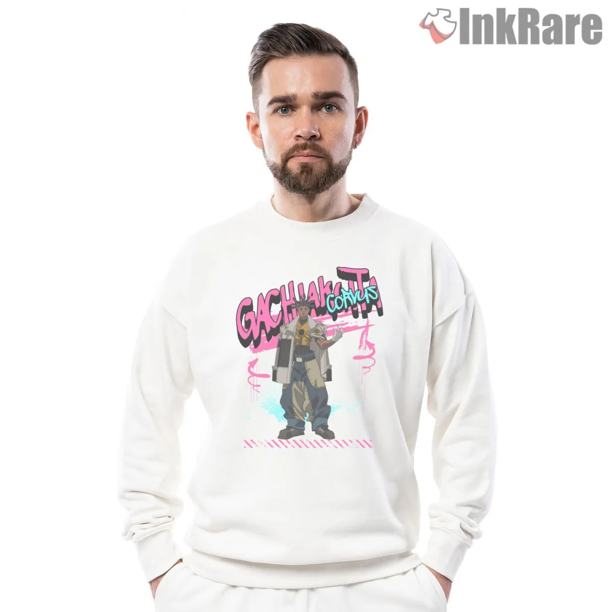 Corvus Streetwear Pose Graffiti Typography Anime Shirt on graphic shirt for men graphic tee