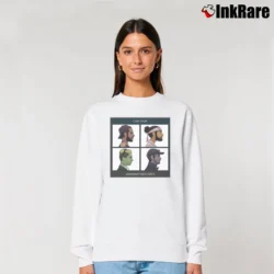 Women’s Cow Chop Demonetized Days Relaxed Sweatshirt in white | Soft, Laid-Back Vibe
