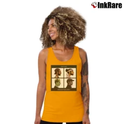 Women’s Cow Chop Demonetized Days Tank Top in orange | Lightweight, Movement-Friendly