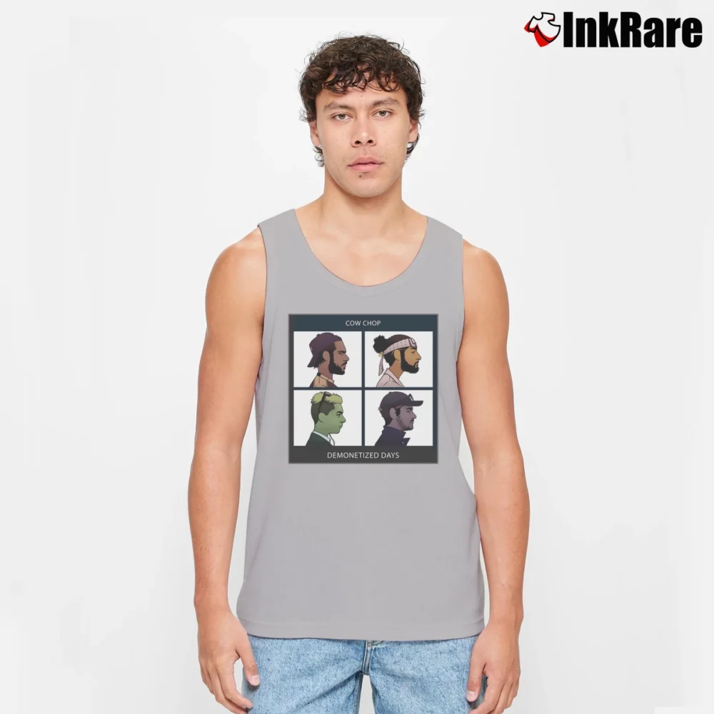 Men’s Cow Chop Demonetized Days Tank Top in sport grey | Breathable, Active-Friendly Design