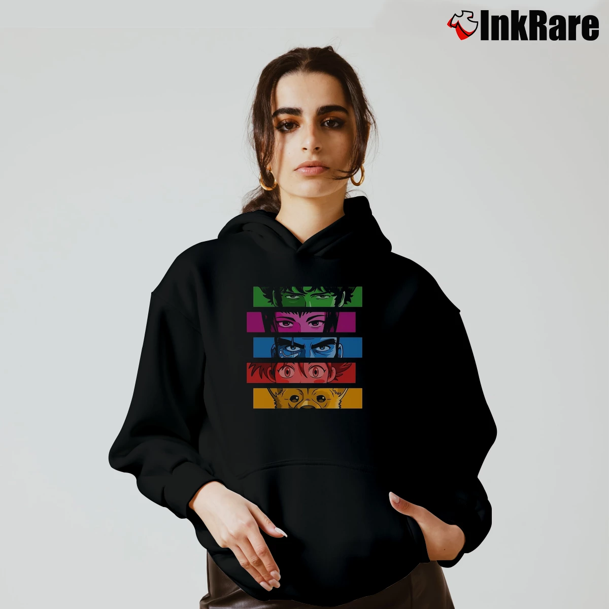Women’s Cowboy Bebop Anime Cozy Hoodie in black | Warm, Structured, Stylish