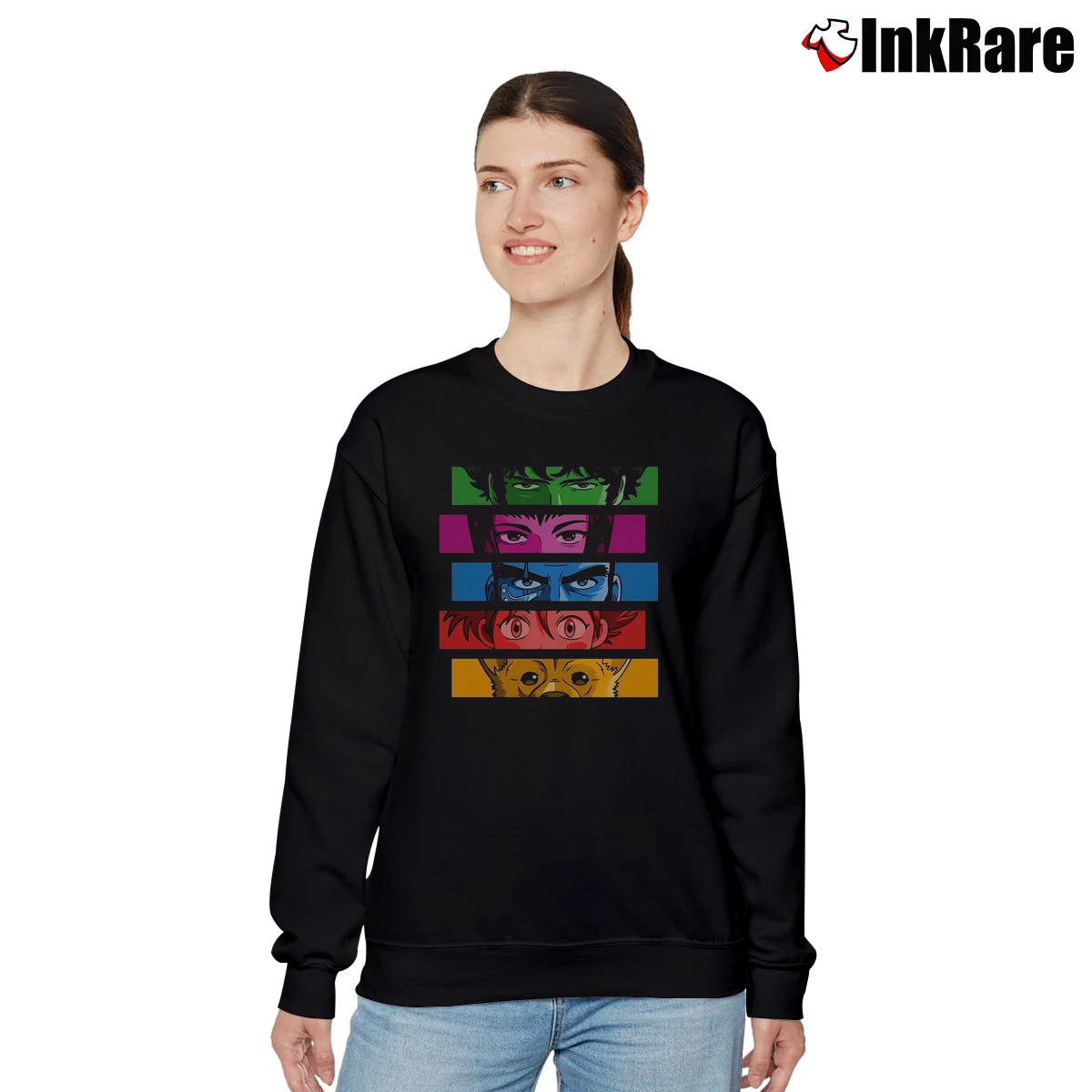 Women’s Cowboy Bebop Anime Relaxed Sweatshirt in black | Soft, Laid-Back Vibe