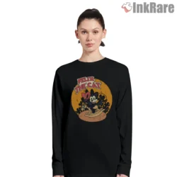 Cowboy Felix The Cat Desert Rodeo Shirt on black long sleeve shirt for women graphic tee