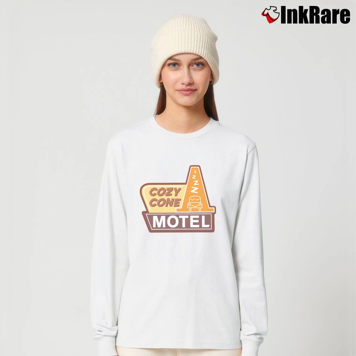 Cozy Cone Motel Women’s Long-Sleeve Top in white – Effortless Layer Women’s Cozy Cone Motel Long-Sleeve Top in white | Sleek, Versatile, All-Season