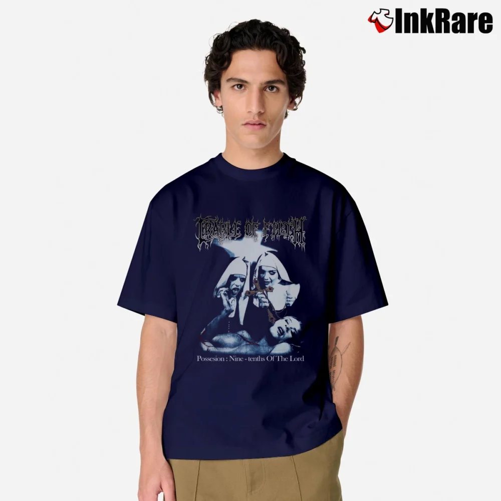 Men’s Cradle Of Filth Decadence Classic T-Shirt in navy | Soft, Breathable Everyday Wear
