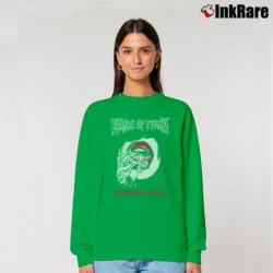 Women’s Cradle Of Filth Existence Is Futile Relaxed Sweatshirt in irish green | Soft, Laid-Back Vibe